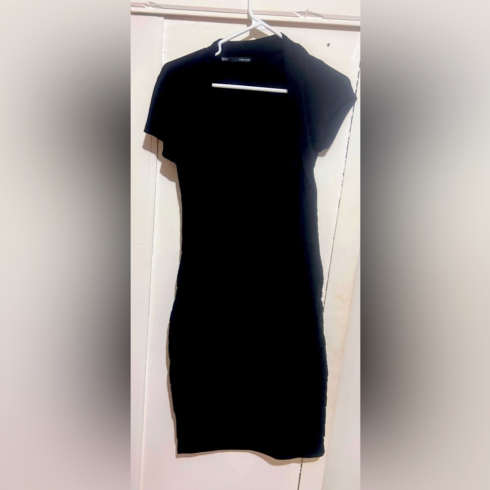 Maurices Black Bodycon Mini Dress Short Sleeve
